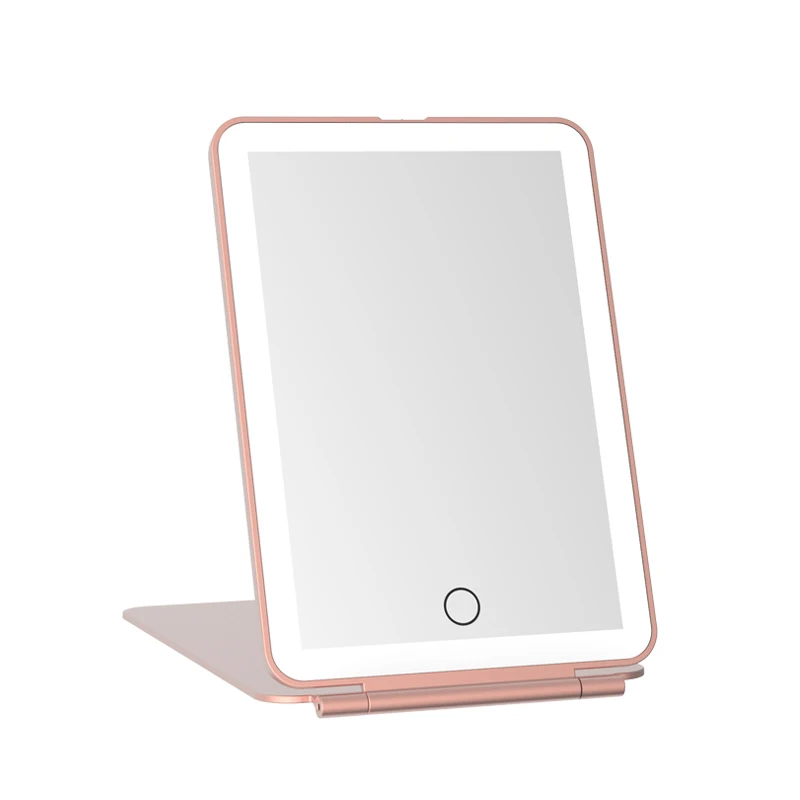  IPad мини макияж зеркало со светодиодной подсветкой 1000 мАч встроенный аккумулятор портативного путешествия