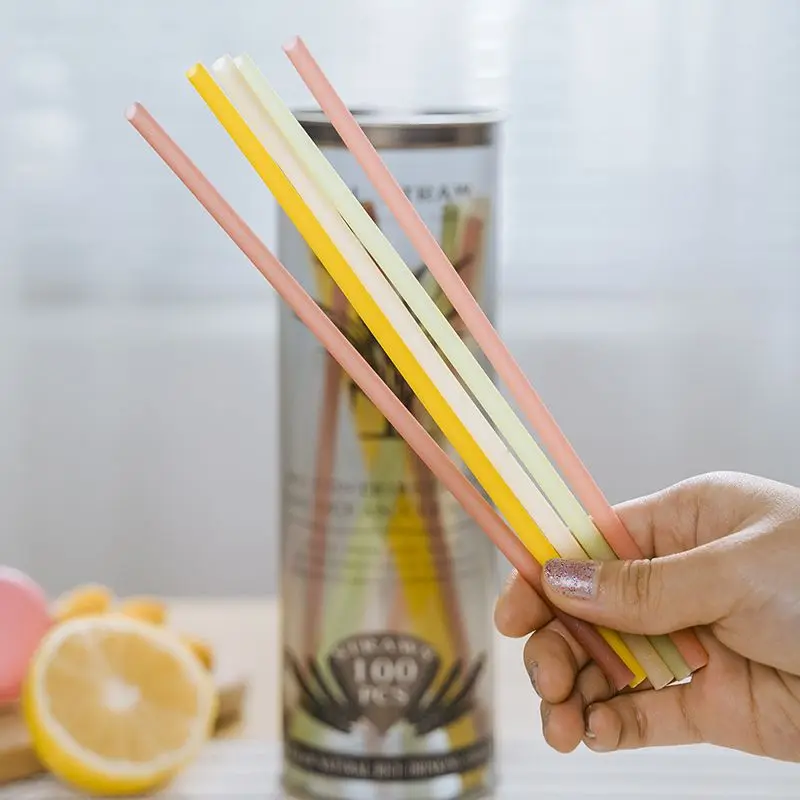 New Product Disposable Natural Biodegradable Drinking Rice Wheat Straws