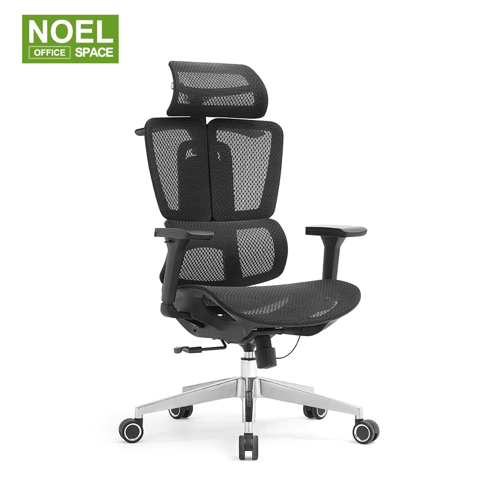 Foshan New luxury modern design ergonomic office mesh fabric chair Comfort Swivel executive chair with 6D armrest