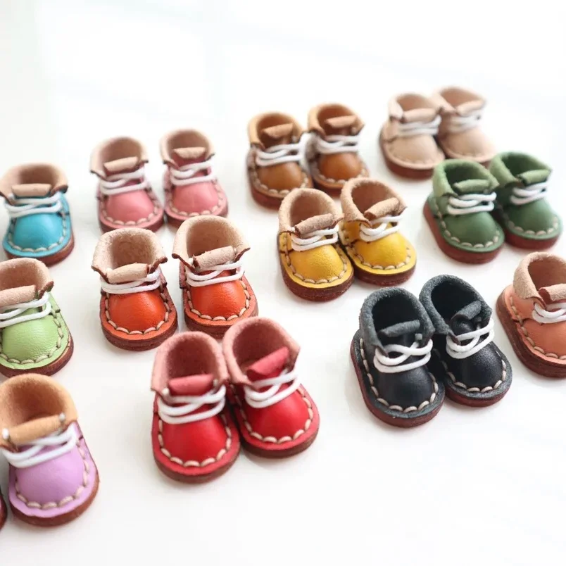 Handmade Mini  leather OB 11 bjb Doll Shoes  for Body9, YMY Body, UFDOLL, GSC, Obitsu11, 1/12bjd Doll