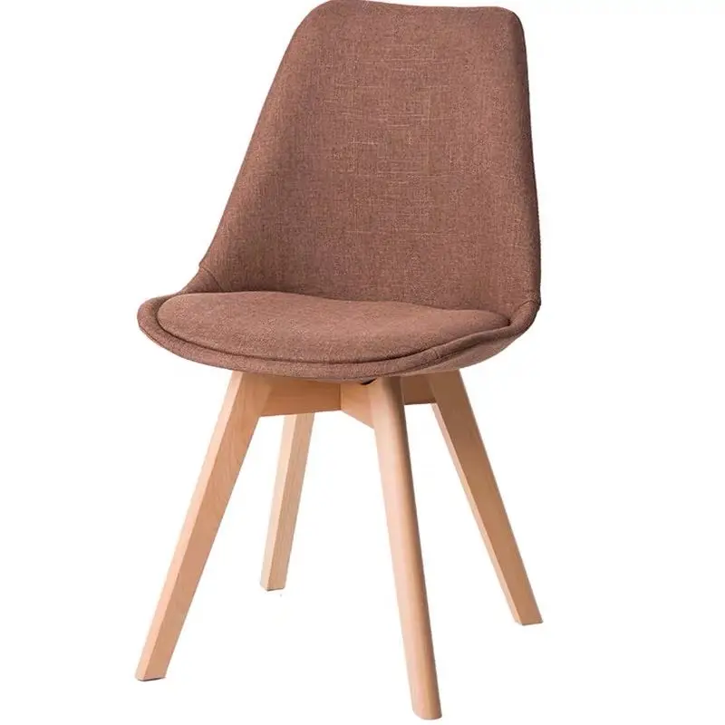 Modern fashion living room chair study furniture TULIP with fabric seat and beech legs chair