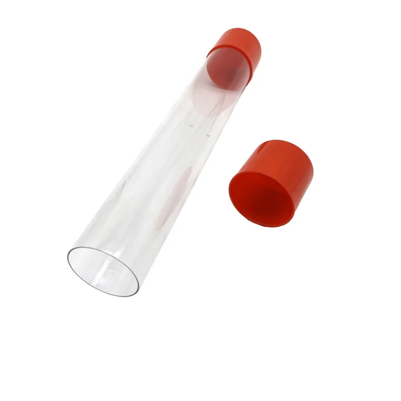 Plastic Cylinder Tube Ps Transparent Big Clear Plastic Test Round Packaging Tube