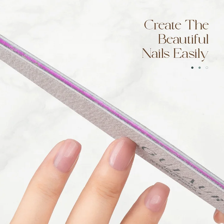 150/150 Gulauri пилка для ногтей с белым грубым песком профессиональные пилочки