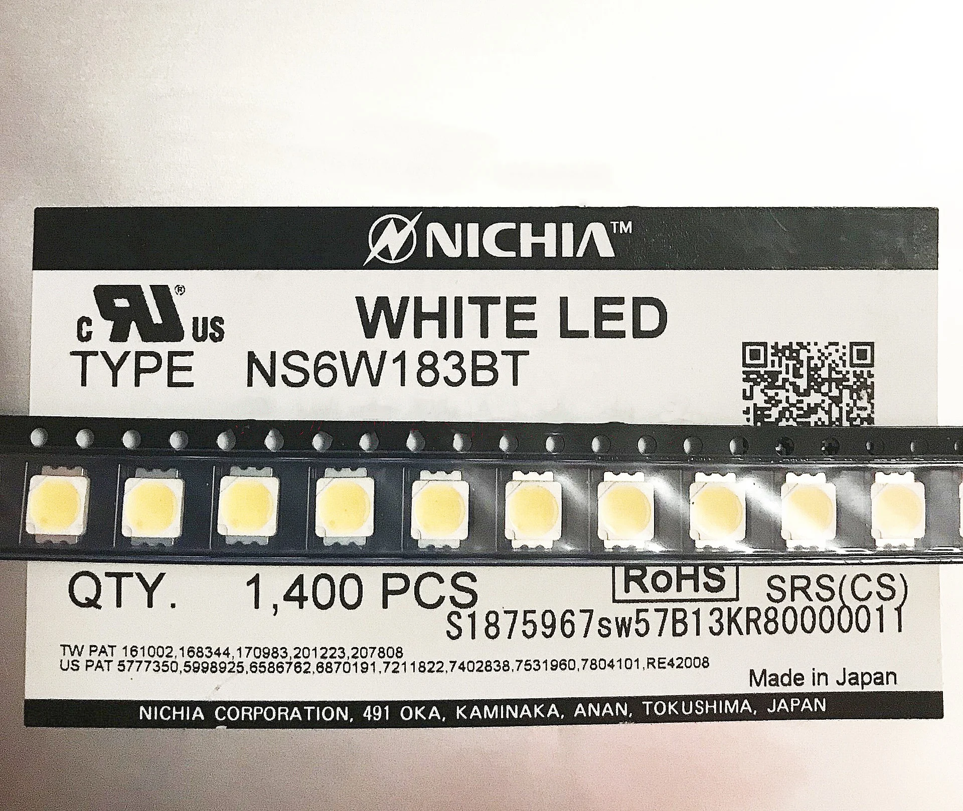 5054 white light bulb NS6W183BT 3W high-power ceramic NS6W183AT NS6W183T