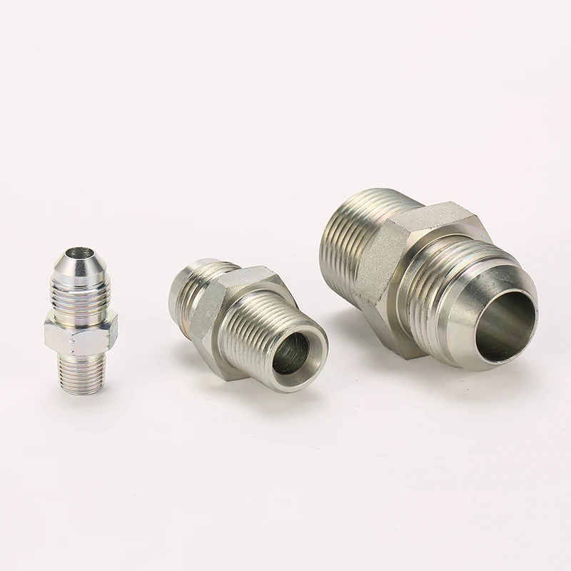 Manufacturer china supplier straight male jic to npt stainless steel/carbon steel tube pipe fitting