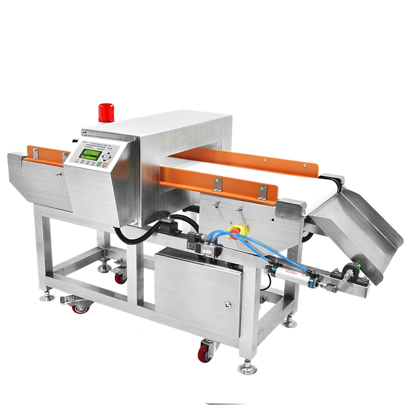 Customized 0.7mm Food Metal Detector for Food Rice Bean Bread Snacks fresh food seafood factory direct sales