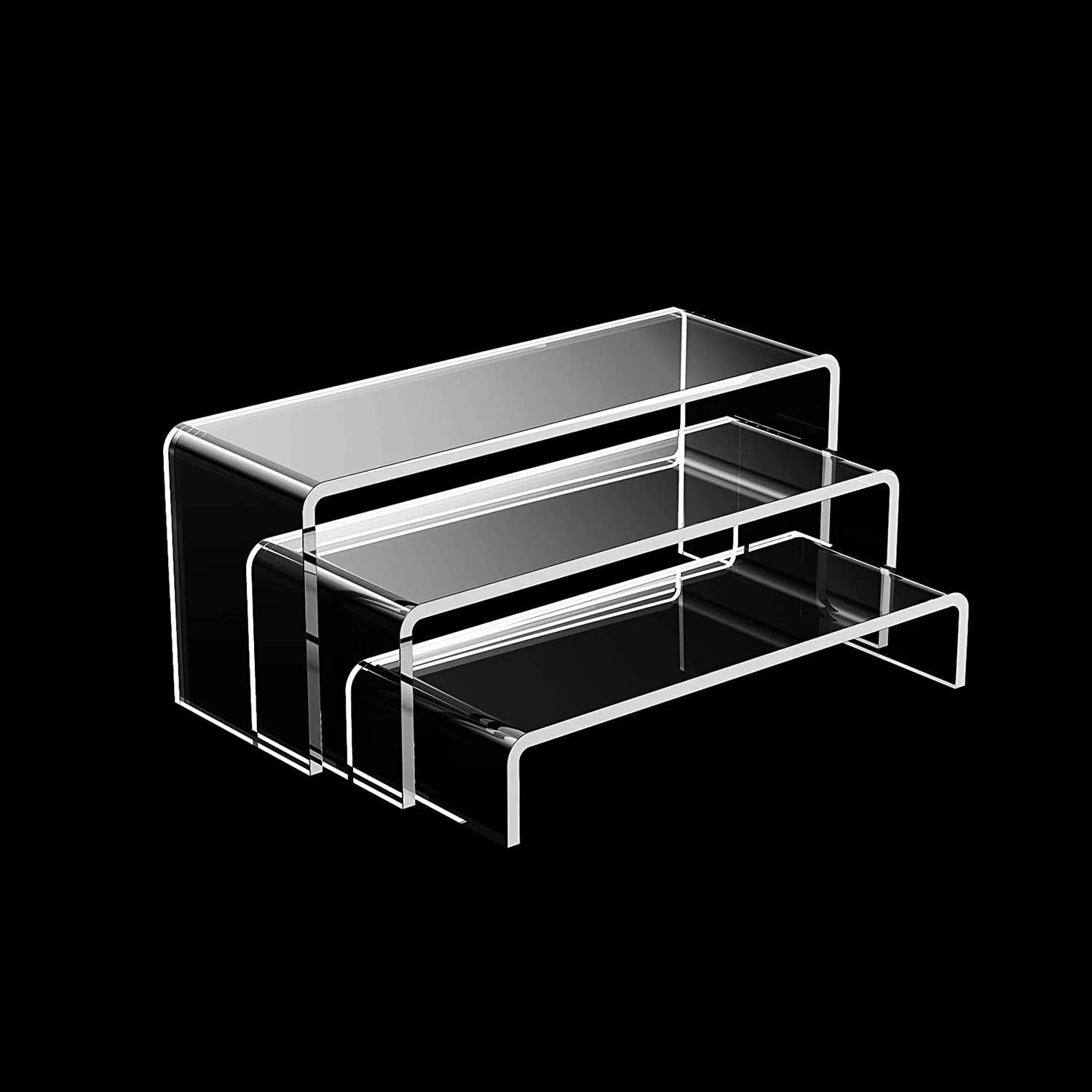 Transparent Acrylic U-shaped Shelf Desktop Display Shelf Shoe Bag Jewelry And Cosmetics Shelf Computer Added Overhead