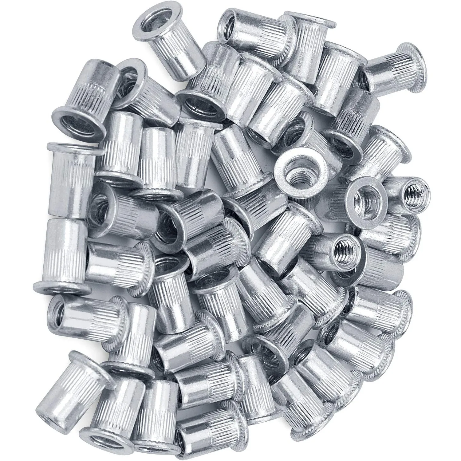 New Arrival Nut Round Solid Aluminium Rivet Flat Head Semi Tubular 3X17mm