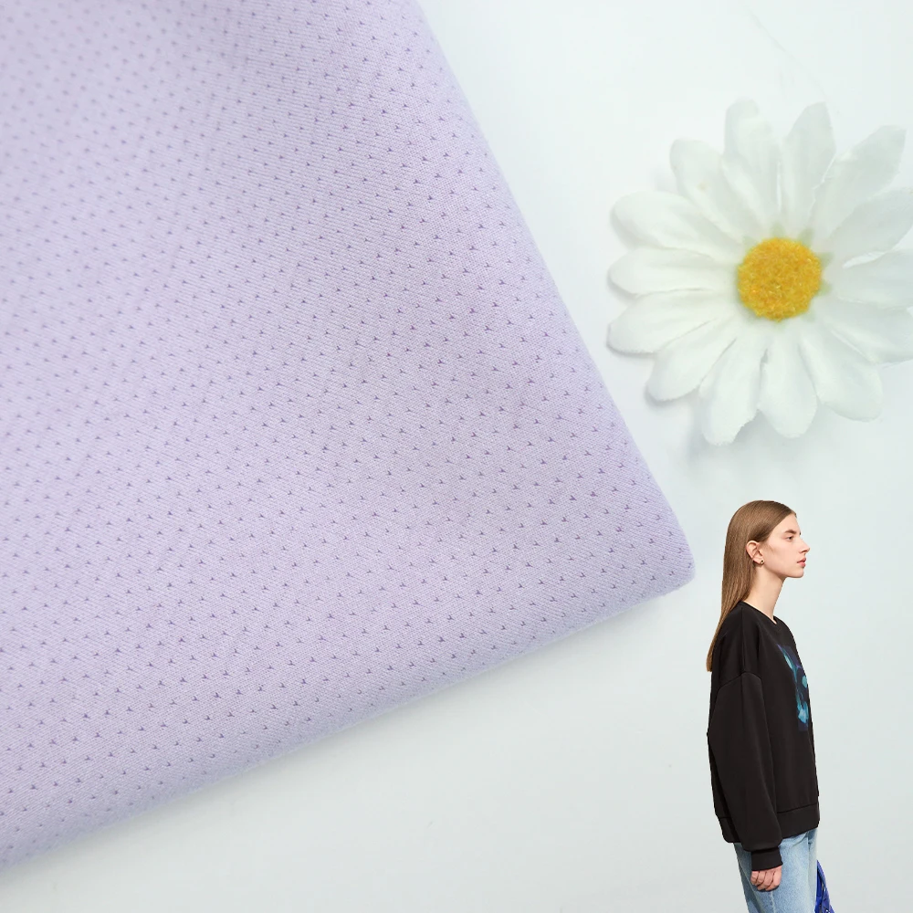 Fabrics and Textiles Supplier Custom Designer  Solid Polyester Rayon Spandex Techno Scuba Fabric for Garment