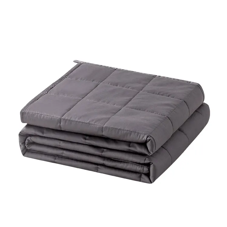 Top sale guaranteed quality small  weighted blanket with cover plaid white weighted blanket