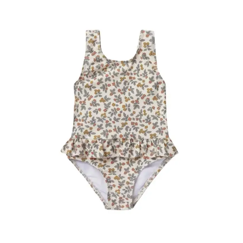 Fashion Kids Clothing One-piece Sling Swimsuit Beach Hot Spring Resort Style Baby Girls Casual OEM Spandex