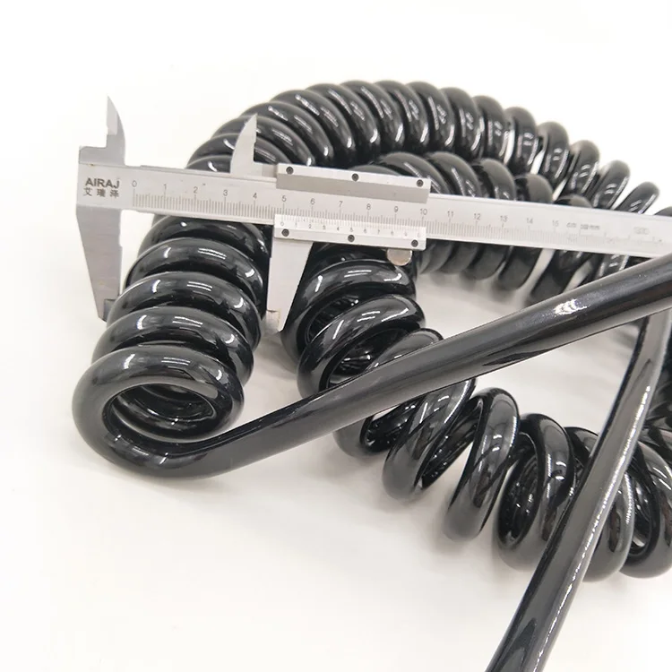
Customized Multiple Use Robot PU Machinery Power Wire Elastic PU Spiral Cable 