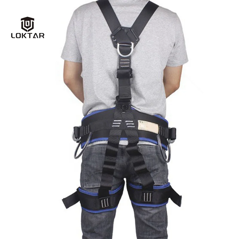 Full Body Safety Harness Belt CE Standard Rescue Safety Rock Mountain Access Climbing Harness
