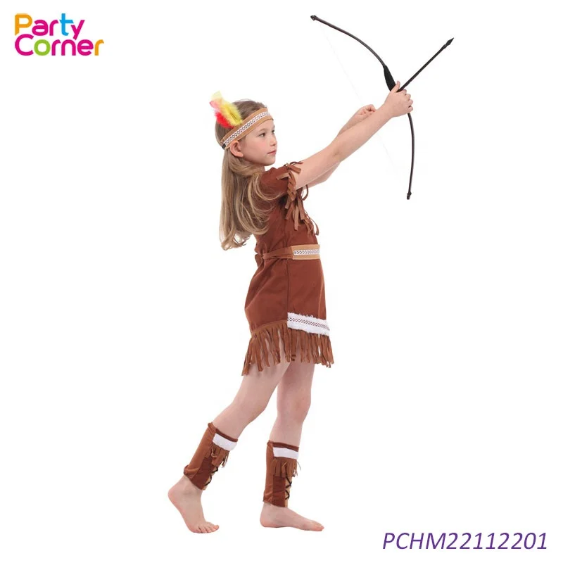 Kids Indian Costume Native American Indian Girl Costume Girls Halloween Indian Dress