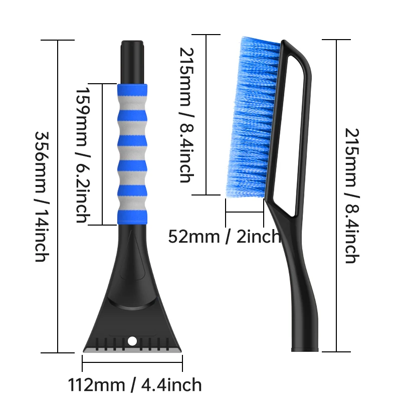 Shunwei New Cheap car detachable Multi-Functional Shovel deicing sweep snow scrape frost auto snow brush with ice scraper