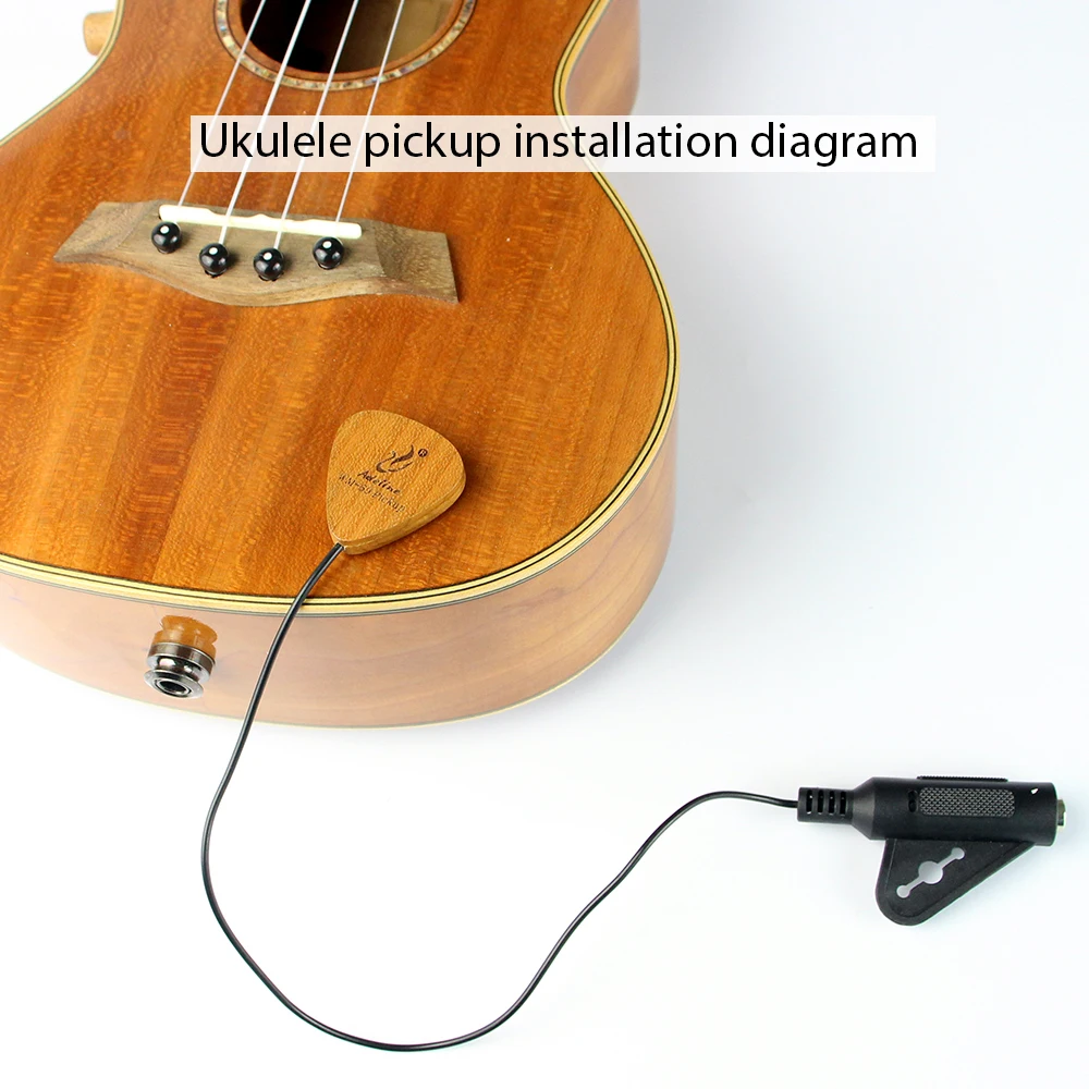 Solid Wood Customization WM 69 Easy to Install Guitar Kahong Drum Ukulele Piezo Pickup Guitar Ukelele Mandolin Adeline CN;GUA