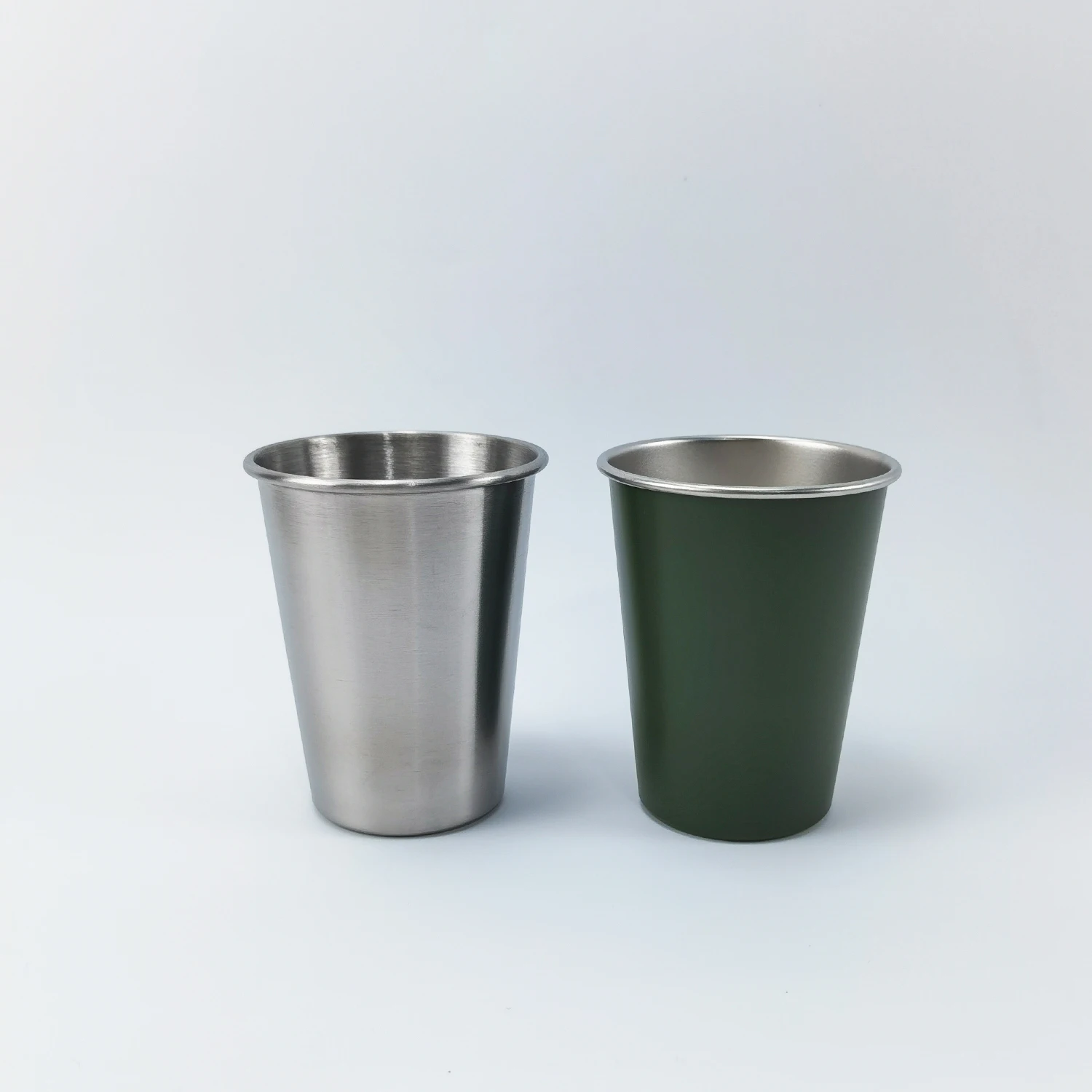 Wholesale Custom Logo Stackable Single Wall 304 Stainless Steel Pint Cup To Stack Bar Tumbler Beer Cup