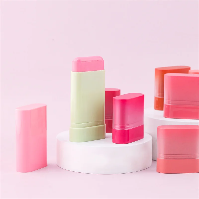 TY10  Newest design high pigmented waterproof creamy blush private label face makeup lip eye cheek cream blush stick