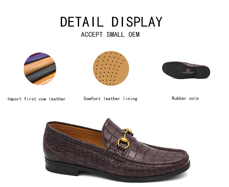 Chinese shoe factory 100% handmade leather shoes Italian style mens dress shoes leather loafer men