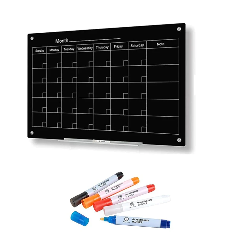 Индивидуальный календарь планировщик стираемый на заказ 2 набора магнитная доска Еженедельный планировщик акриловая доска для сухого стирания