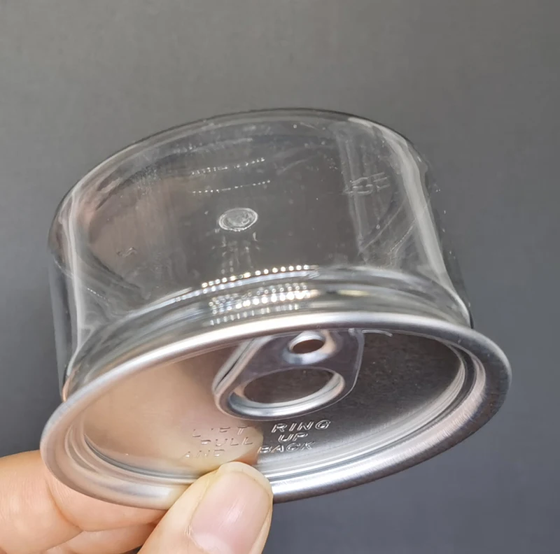 Self Seal OEM Label Clear 3.5 G  Flower Packaging  Plastic Can Plastic Tin Cans