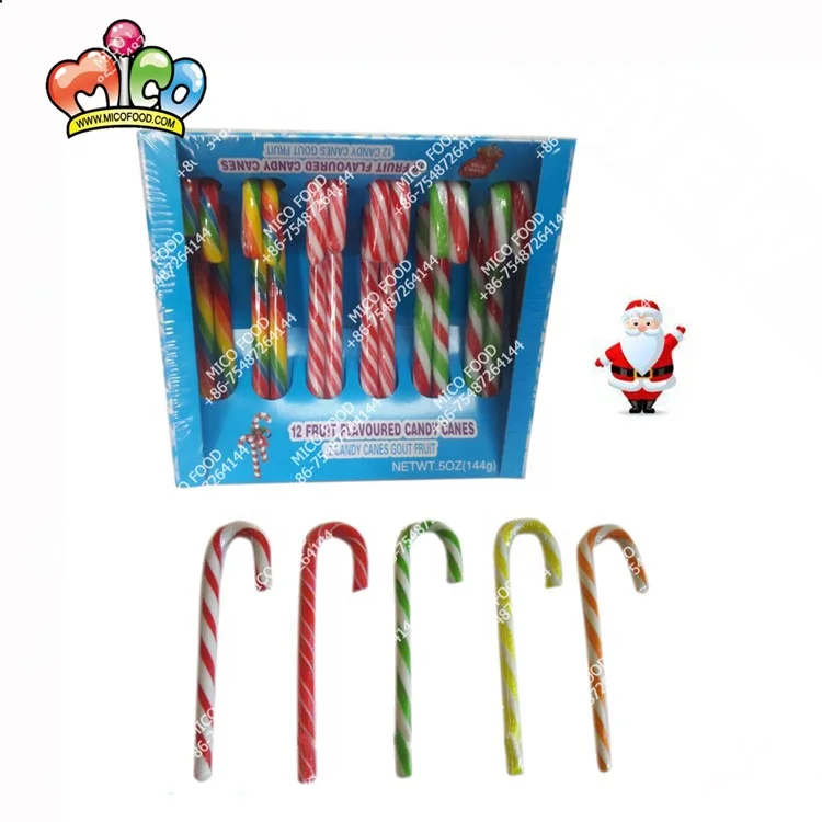 13g Halal Of Cane Shape Hard Candy Christmas Tree Package For Christmas