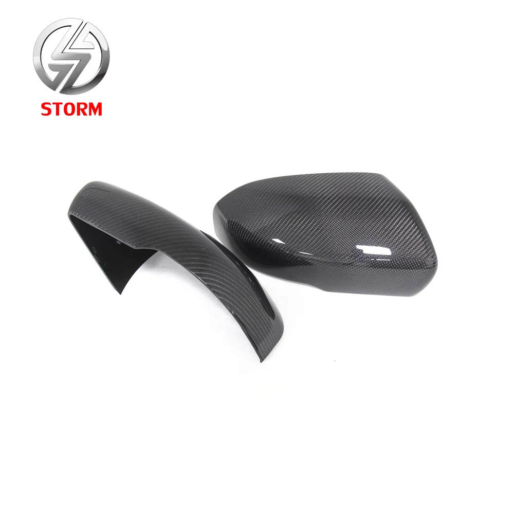 Car Exterior Accessories Replacement Carbon Fiber Door Mirror Cover Gloss Black Finished For Range Rover Evoque 2012-2013