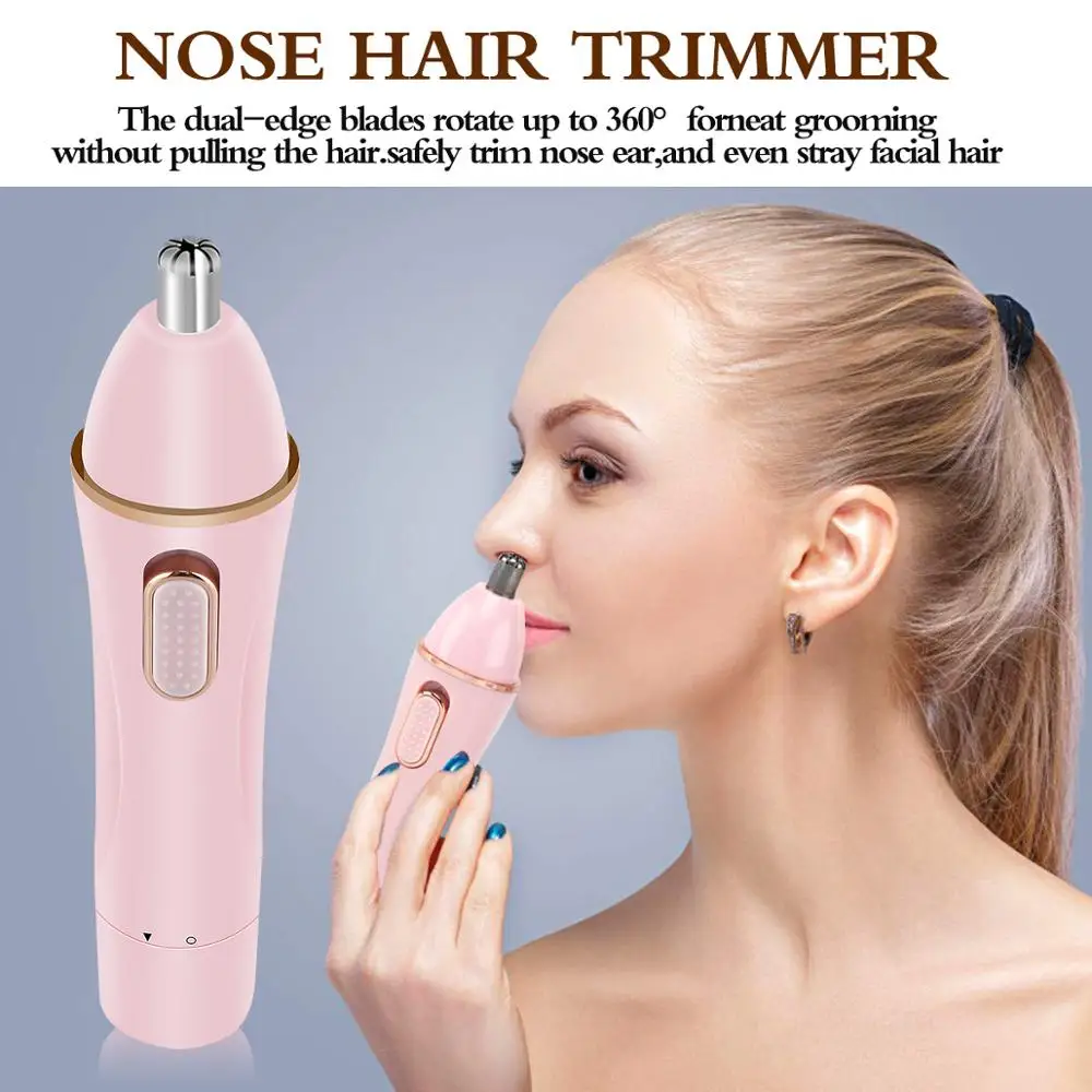 Китайский оптовый поставщик, новый дизайн, 4 в 1, Женская бритва, триммер для волос на лице с питанием от батарейки AA