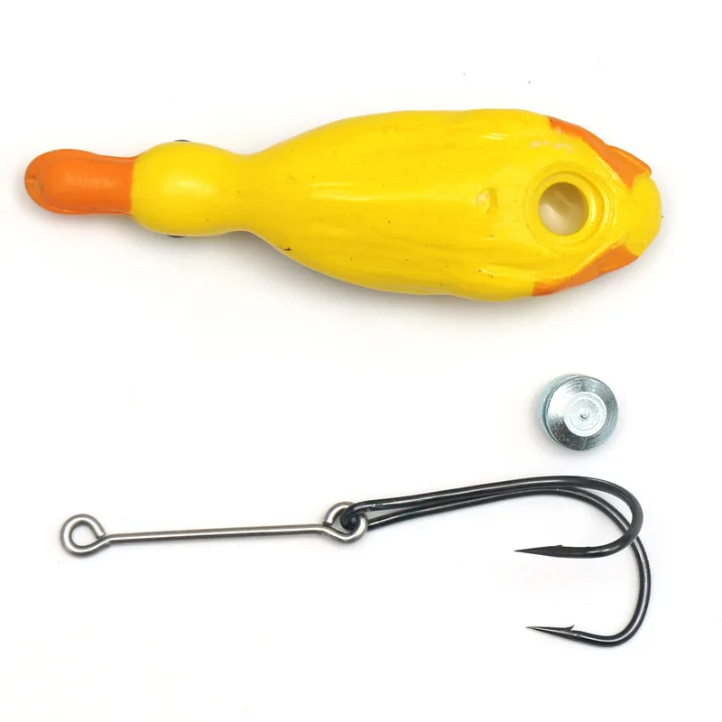 10.5cm 22g Propeller Flipper Duck Rotating Tractor Soft frog fishing artificial plastic topwater floating lure bait