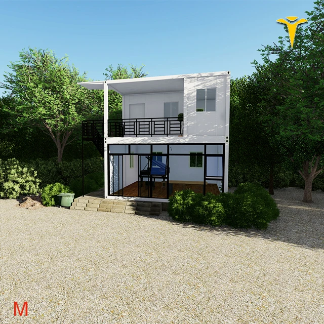 Caravan car container mobile 20ft prefab container house for constructer camping home