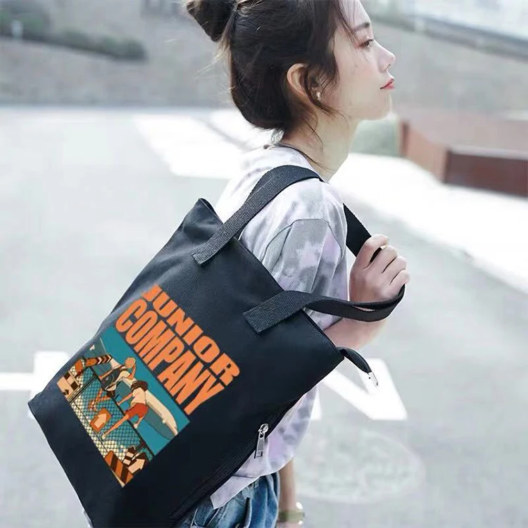 China popular custom print canvas photo tote fabric shopping bag