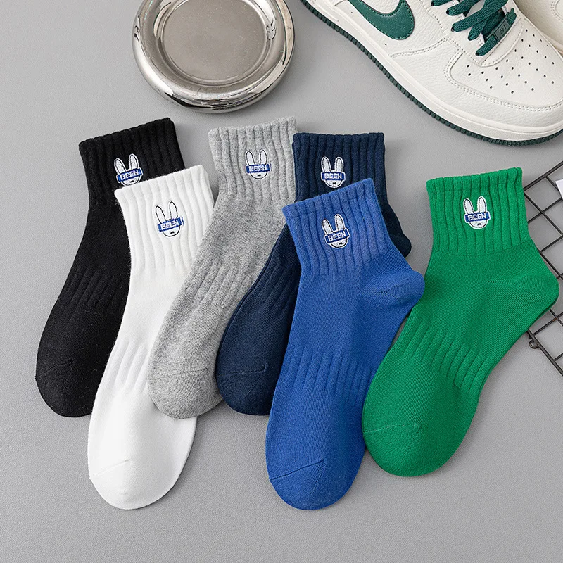 DCY 2024 New Products Black Sole White Socks,High Quality Black And Pink Stripe Sock Men Socks,Socks Wholesale