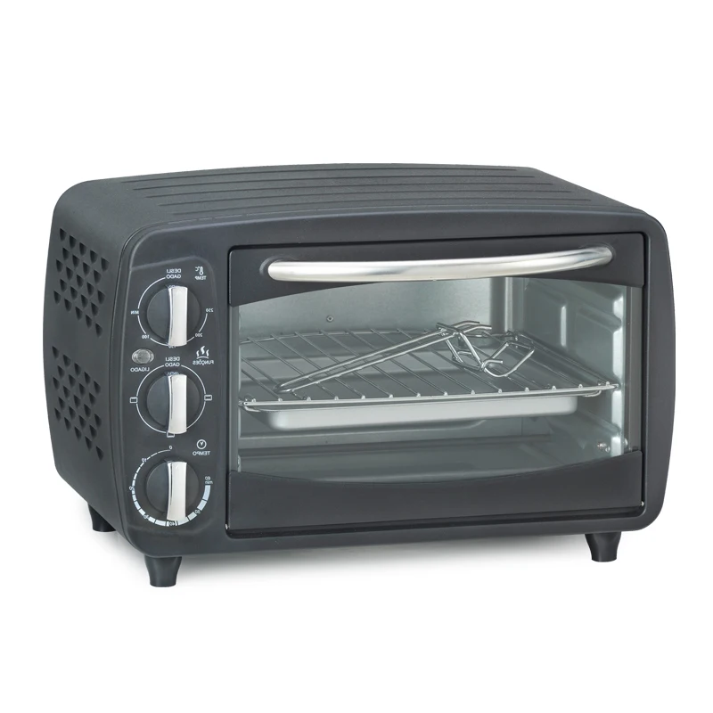 18L All black powder coating toaster oven electric oven for home