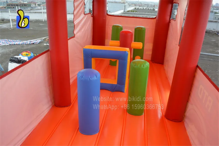 High quality inflatable fire truck, outdoor inflatable bouncers for sale