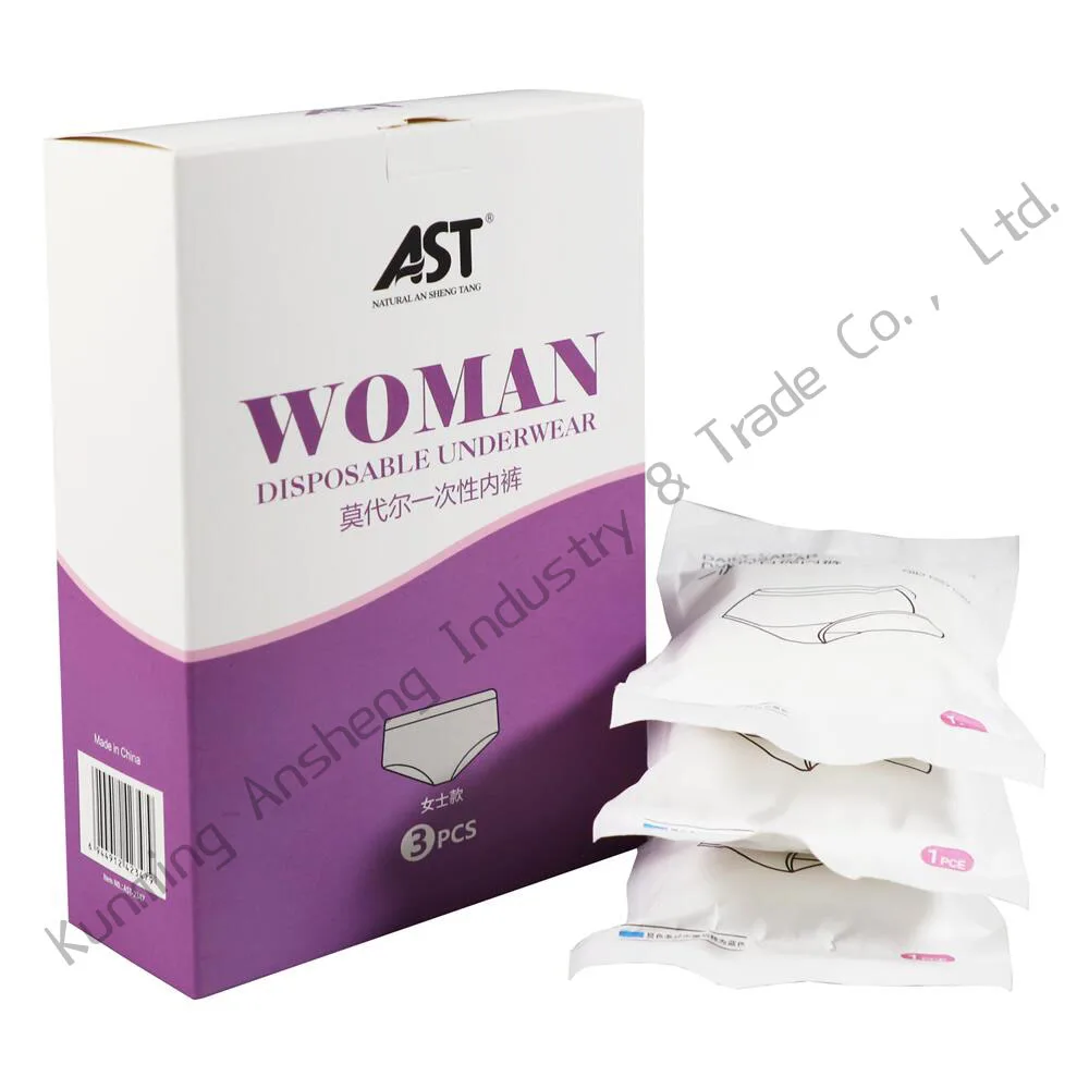 Hot sale sexy women disposable briefs girls plus size cotton menstrual underwear panties