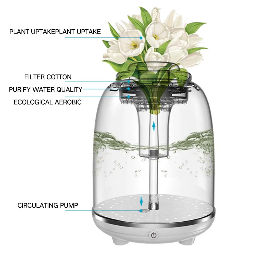 Supplies Mini Table Top Home Ecological Filter Landscaping Aquarium Aquaponics System For Fish And Vegetable Goldfish Tank