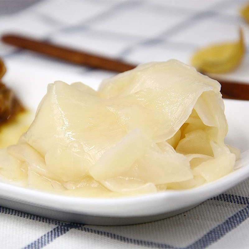 Quality Wholesale  Gengibre Em Conserva Eingelegter Gingembre Japanese Slices Sweet Pickled Sushi Ginger