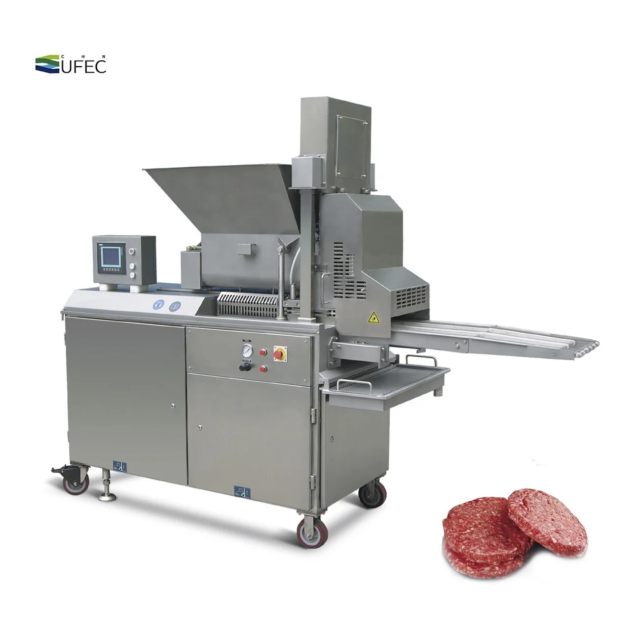 Automatic Industrial large Hamburger Nuggets Steak Processing Line/ chicken nuggets forming machine