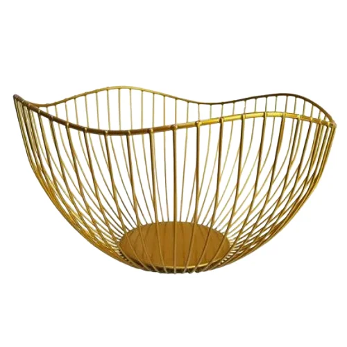 Kitchenware Aluminum Wired Metal Bread Basket for Breakfast Tableware Storage Basket Multipurpose Basket Household Kitchen Use