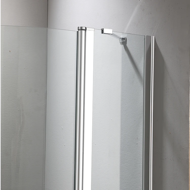 Large Free Standing Corner Fiberglass Shower Stall Enclosures