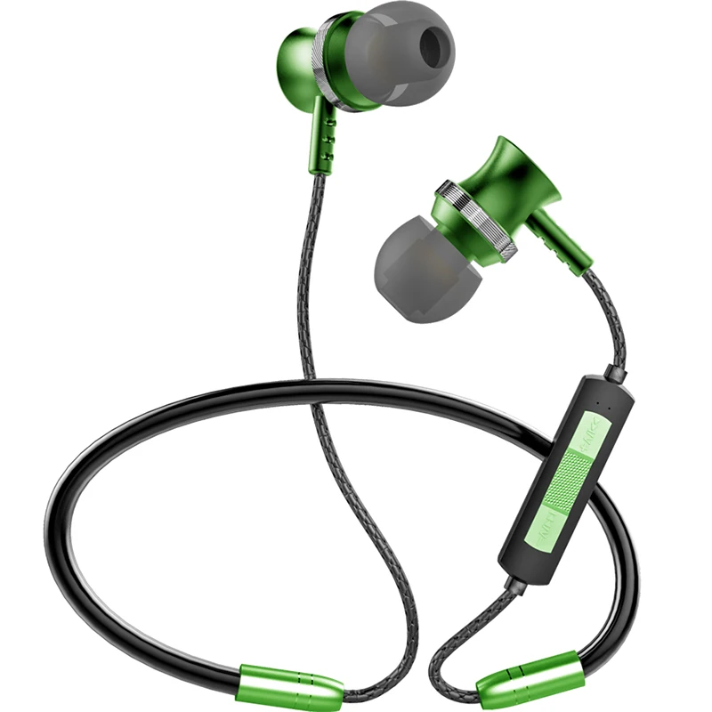 AZK&LELISU Advanced Electronics Handsfree Stereo 5.0 Bts Wired Neckband Headphones 80mah Wireless Magnetic HIFI Earphone