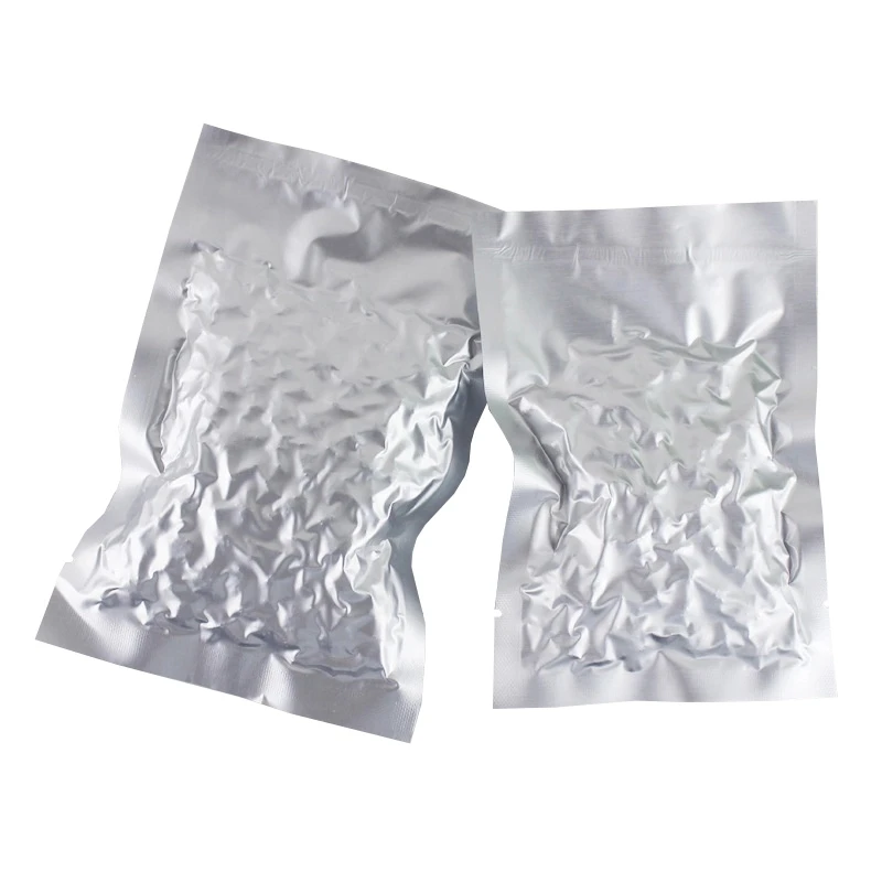 In Stock and Custom Heat Seal Flat 3 Sides Seal Packaging Bags Food Storage Pouch Aluminum Foil Vacuum Bag