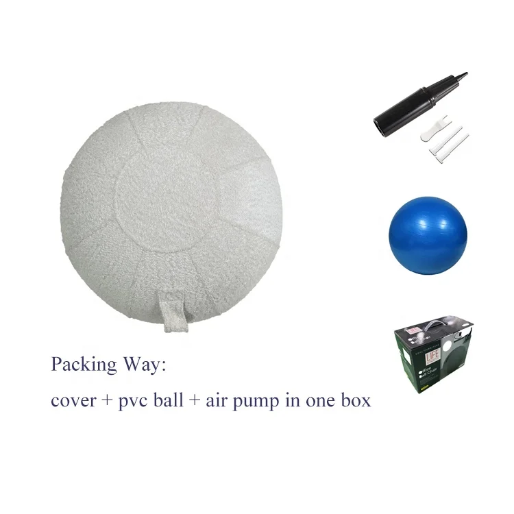 New Style Office Home Pilates Exercise Yoga Sitting Ball Chair with Comfortable Fabric