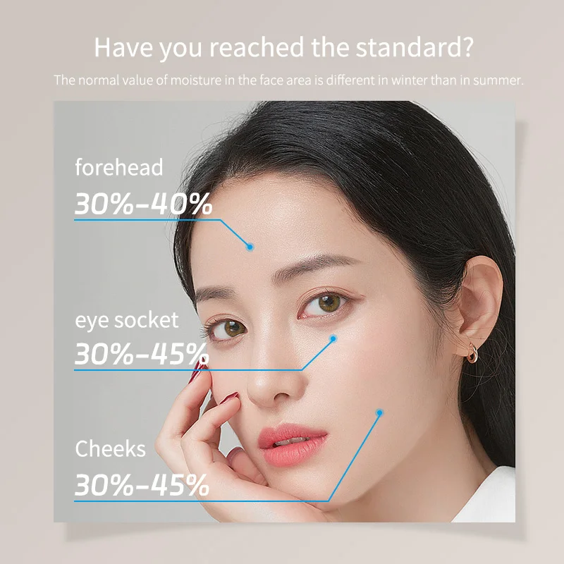 Home Use Skin Care Device Moisture Analyzer Monitor Portable Water And Oil Tester Mini Facial Skin Analyzer