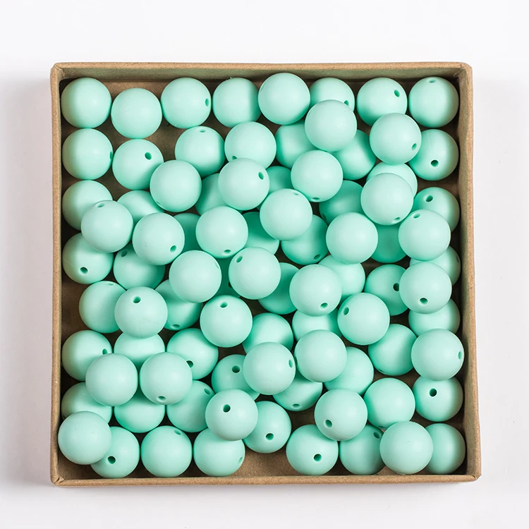 
Customise New Bpa Free Bulk 6mm 9mm 10mm 17mm 19mm 20mm 22mm 8 9 15 10 19 20 mm Soft Pastel Baby Theething Round Silicone Beads 