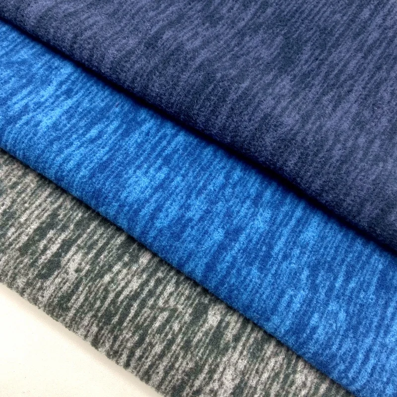 Custom-made warm 100% polyester 270GSM knitted double side cationic polar fleece fabric for winter jacket