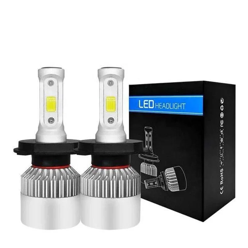 
S2 H1 H3 H7 H11 9005 9006 9012 880 5202 led headlight bulbs COB 72W 8000LM h4 All In One Car LED Headlights 