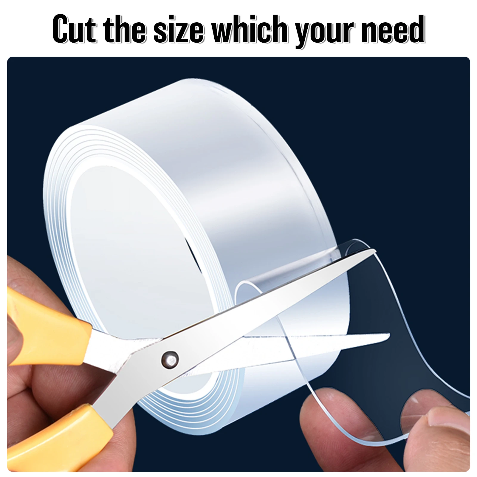 Reusable Polyurethane Gel Sheet Nano Tape Die Cut Double Self Adhesive PU Sticky Pads 0.5mm To 2mm