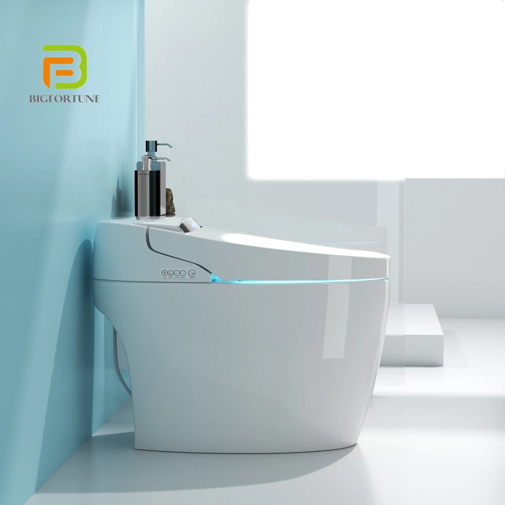 Modern fashion electric toilet ceramic floor mounted wc intelligent toilet bathroom automatic smart toilet