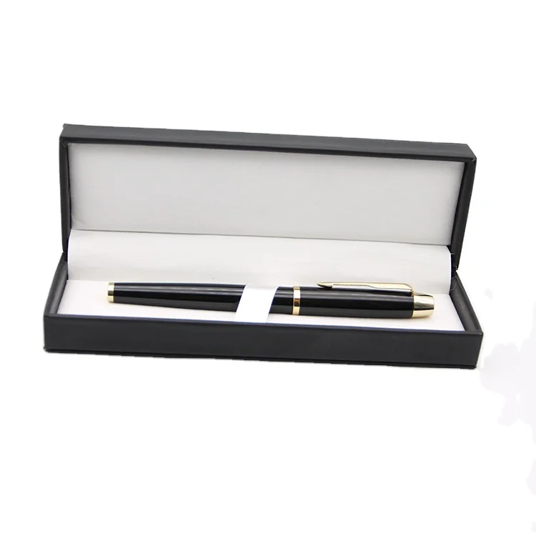 Black Leather Gift Pen Box Gift Pen Set Box